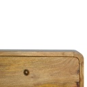 Comodino sospeso a 2 cassetti in rovere