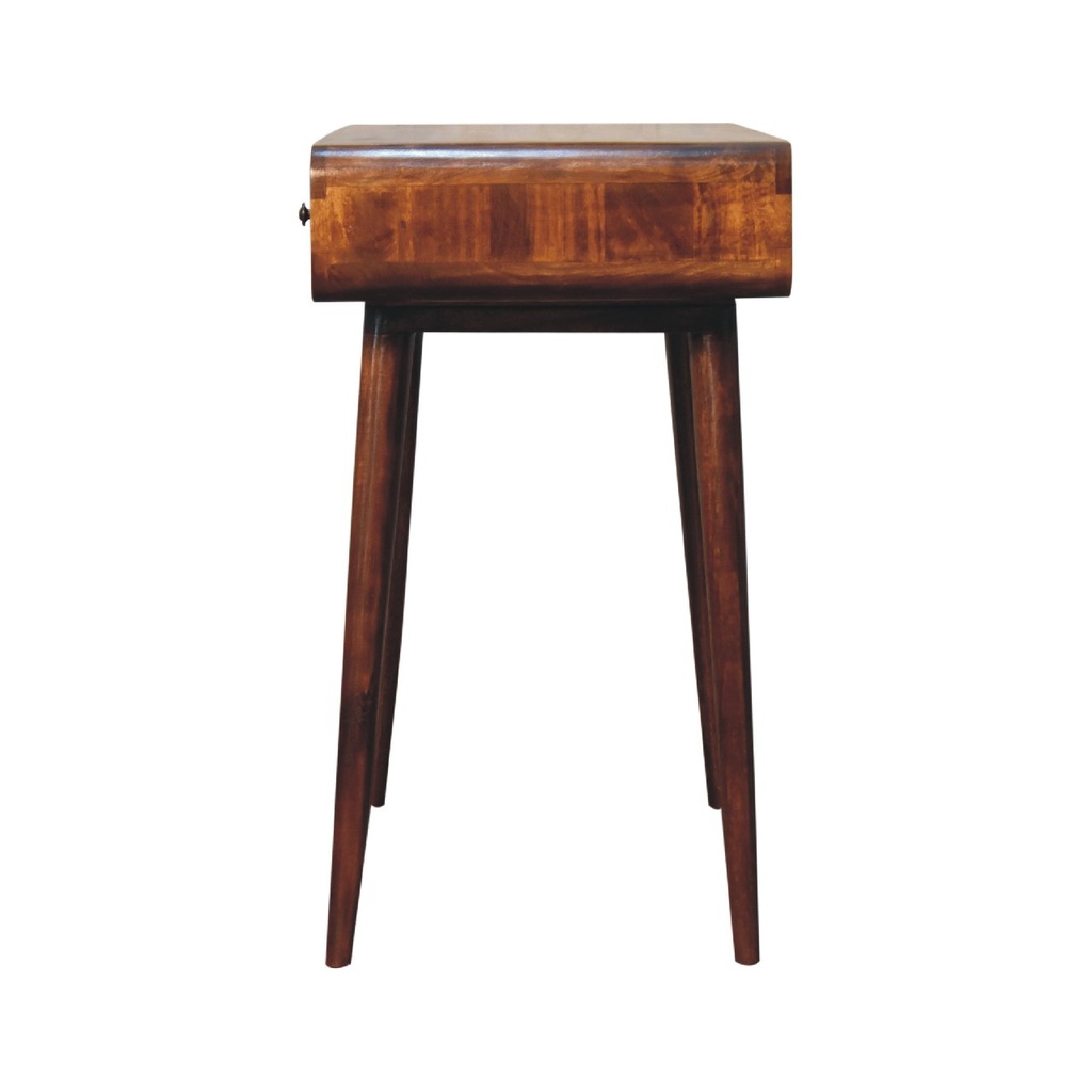 Scrittoio curvato in castagno