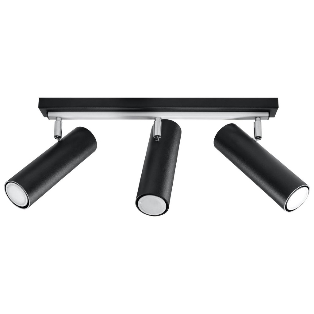 [SL.0501] Lampada a soffitto DIREZIONE 3 nero