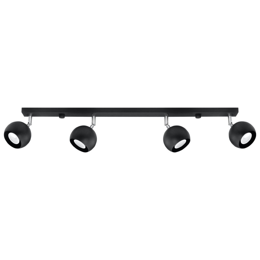 Lampada a soffitto OCULARE 4L nero