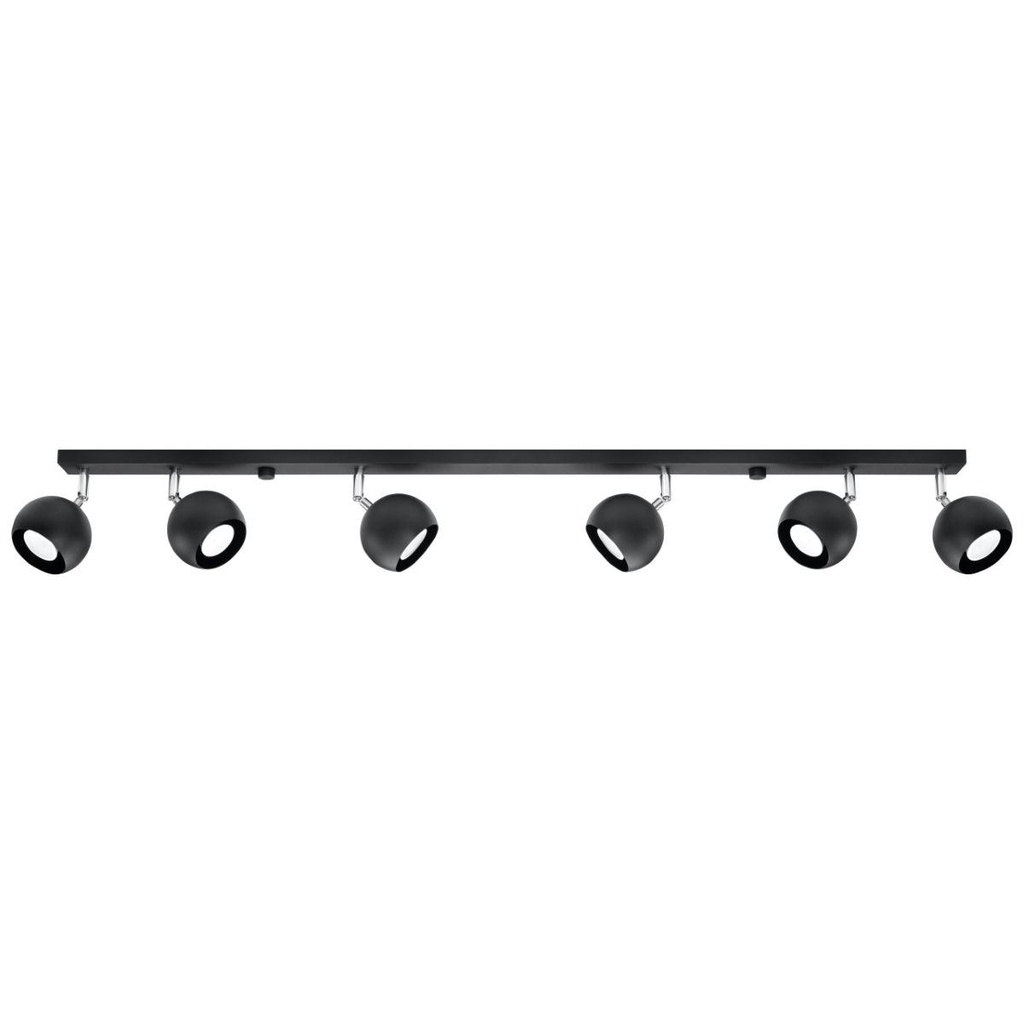 [SL.0448] OCULAR ceiling light 6L black