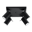 RING 4 ceiling light black