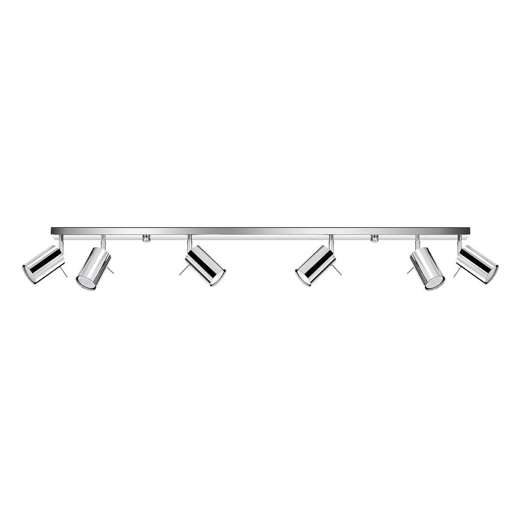 [SL.0732] RING 6L ceiling light chrome