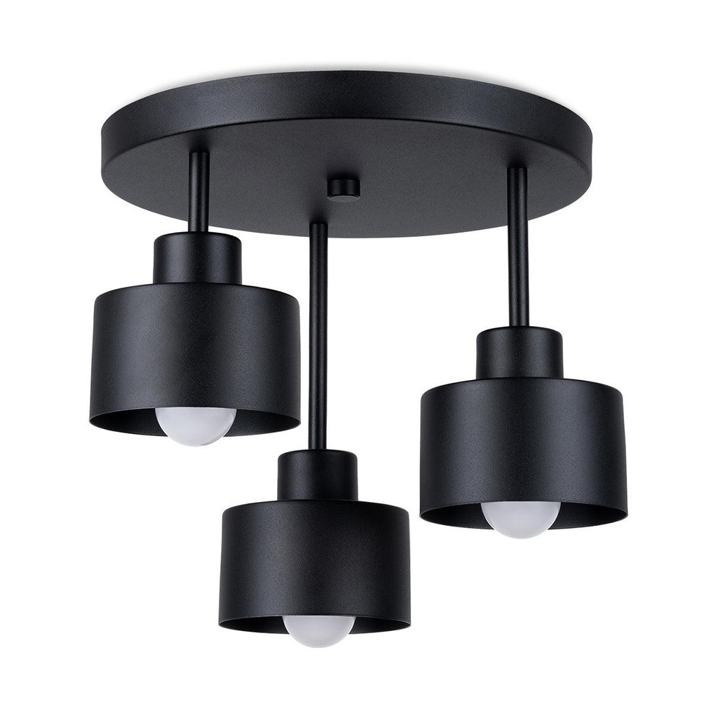 Lampada da soffitto SAVAR 3 Nero