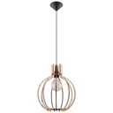Lampada a sospensione ARANCIA in legno naturale