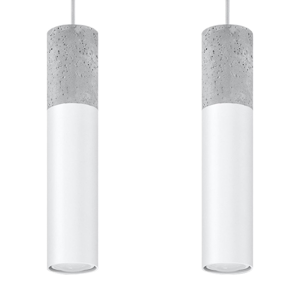 Lampada a sospensione BORGIO 2 bianco