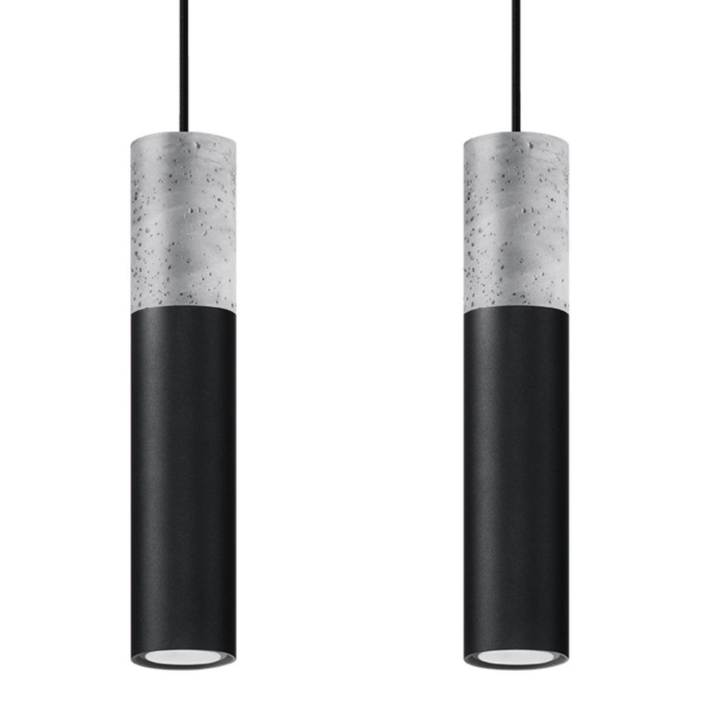 BORGIO 2 Black Suspension Lamp