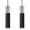 BORGIO 2 Black Suspension Lamp