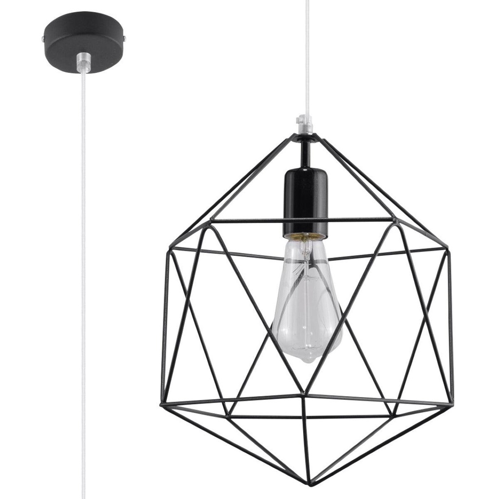 Lampada a sospensione GASPARE nero