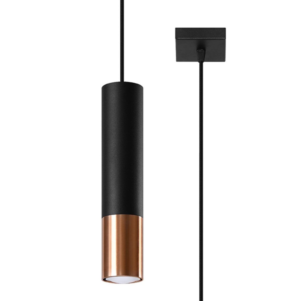 [SL.0946] LOOPEZ 1 pendant lamp black/copper