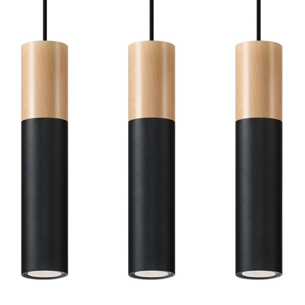 PABLO 3 pendant lamp black