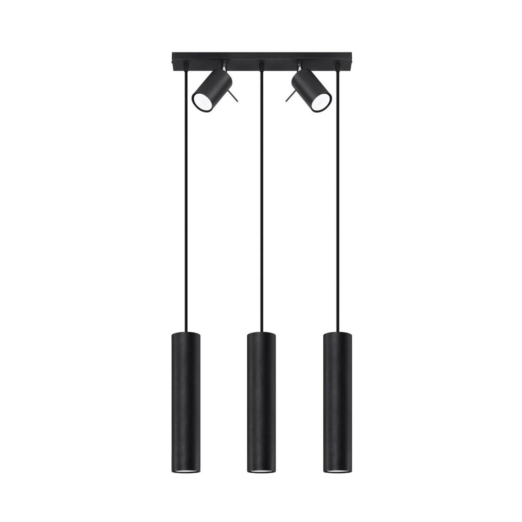 Lampada a sospensione RING 3 nero