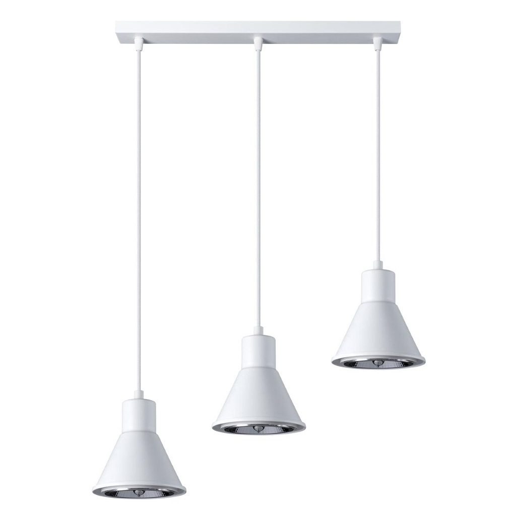 [SL.0988] TALEJA 3 pendant lamp white [ES111].