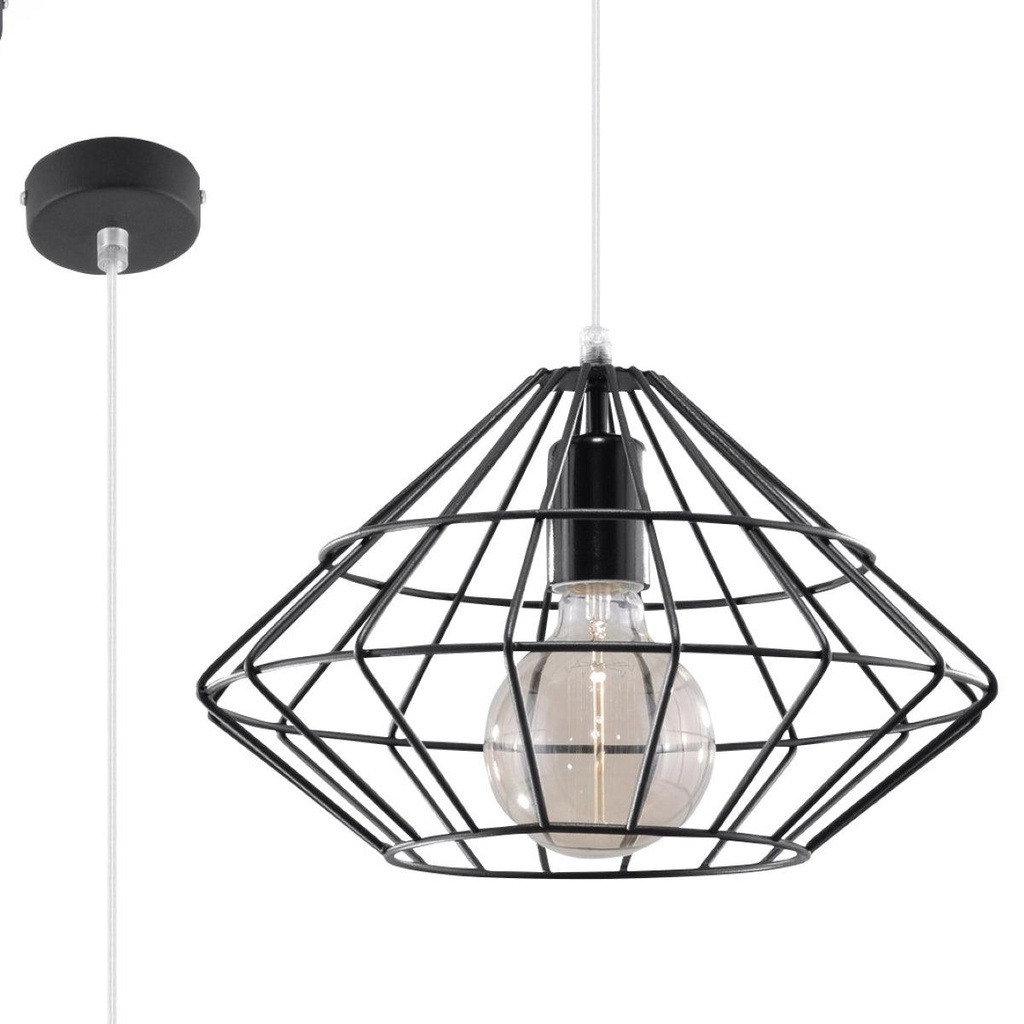 Lampada a sospensione UMBERTO nero