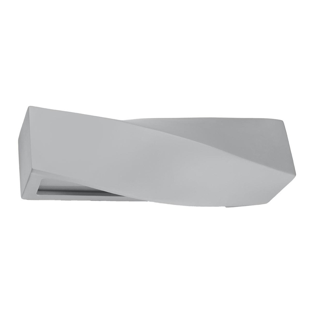 Lampada da parete in ceramica SIGMA grigio