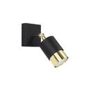 NERO black/gold wall lamp