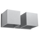 QUAD 2 wall lamp grey