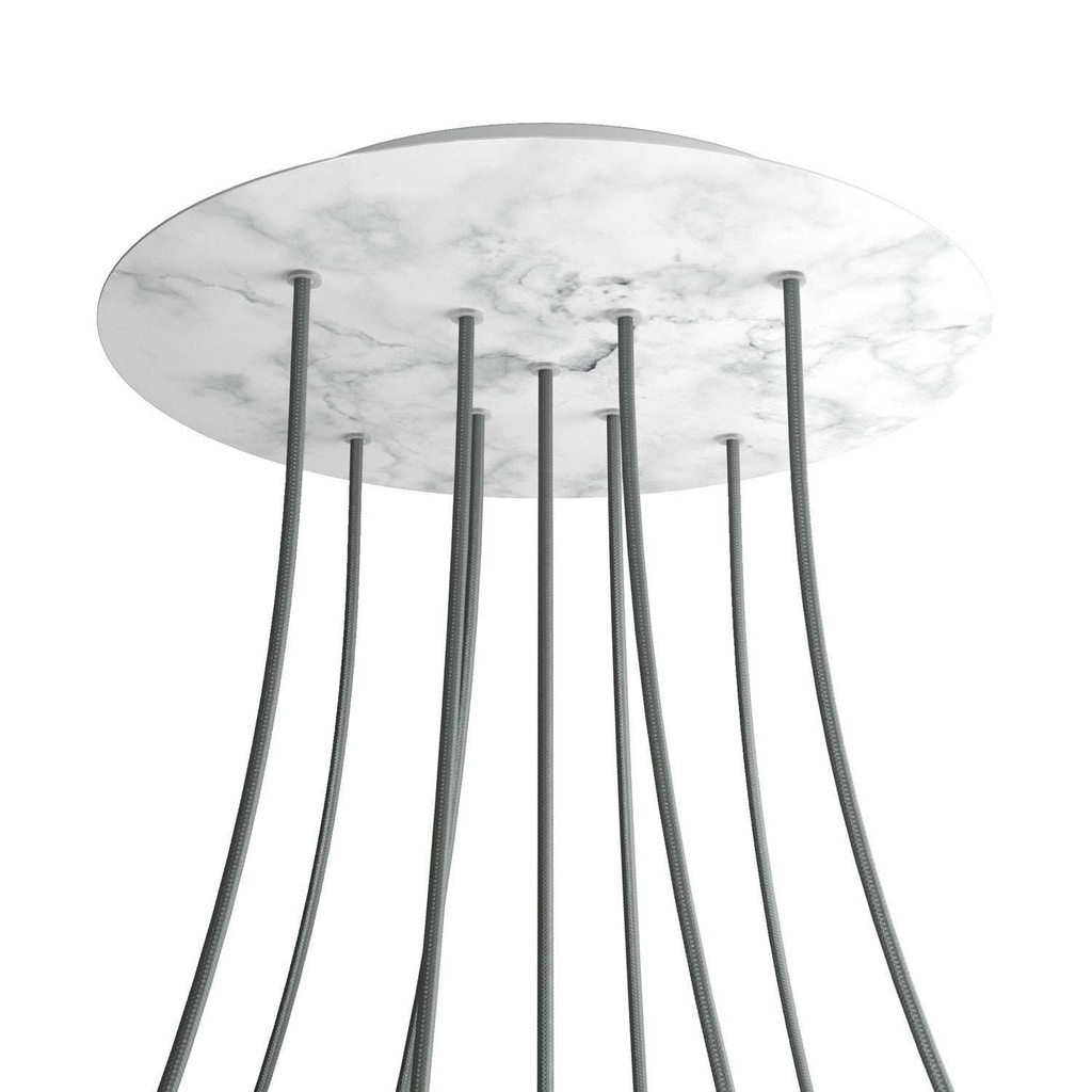 Rose-One XXL rosette round, diameter 400 mm with 9 X and 4 holes