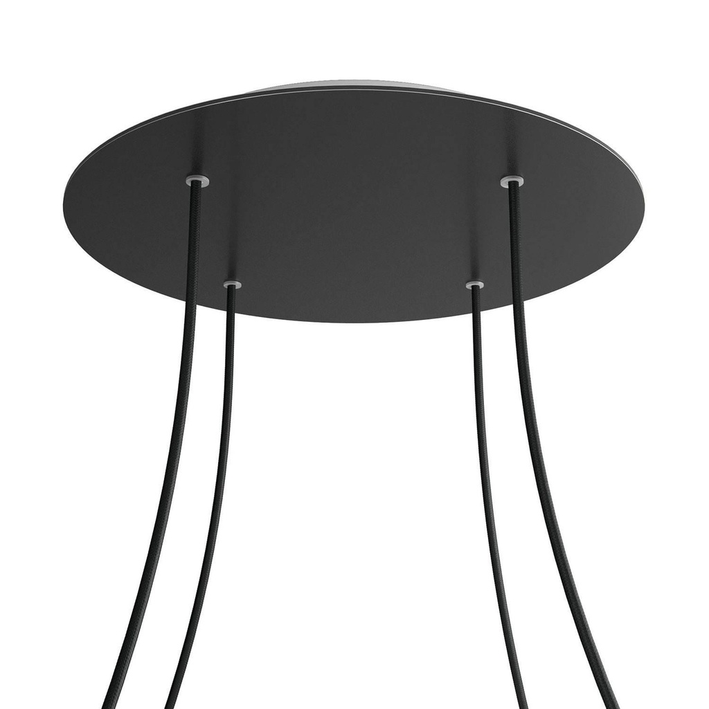 Rosone XXL Rose-One rotondo, diametro 400 mm con 4 fori e 4 fori