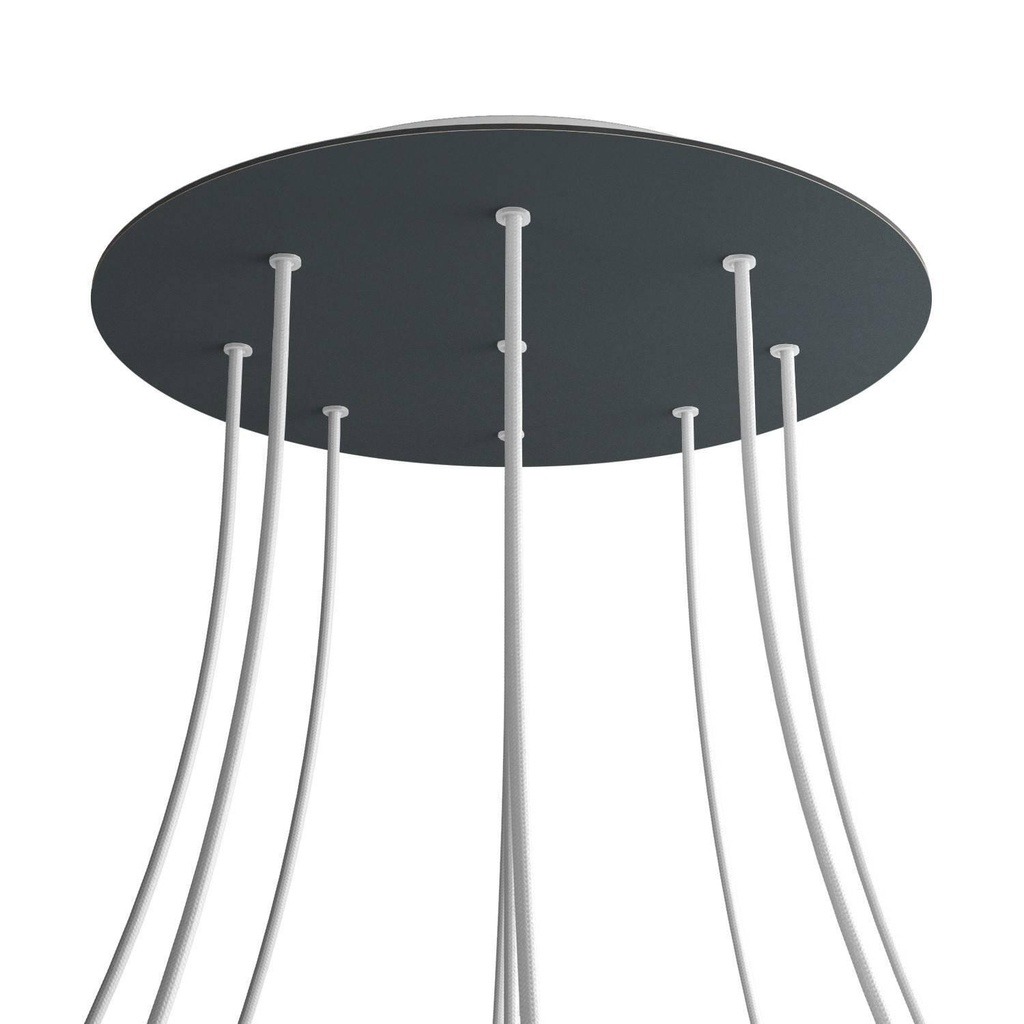 Rosone XXL Rose-One rotondo, diametro 400 mm con 9 fori e 4 fori