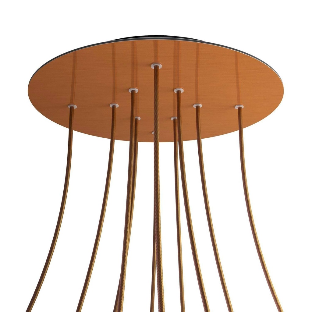 Rosone XXL Rose-One rotondo, diametro 400 mm con 10 fori e 4 fori