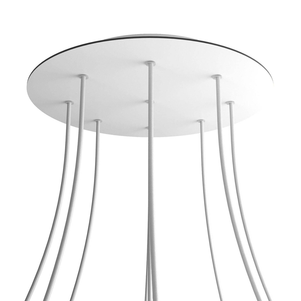 Rosone XXL Rose-One rotondo, diametro 400 mm con 9 fori e 4 fori