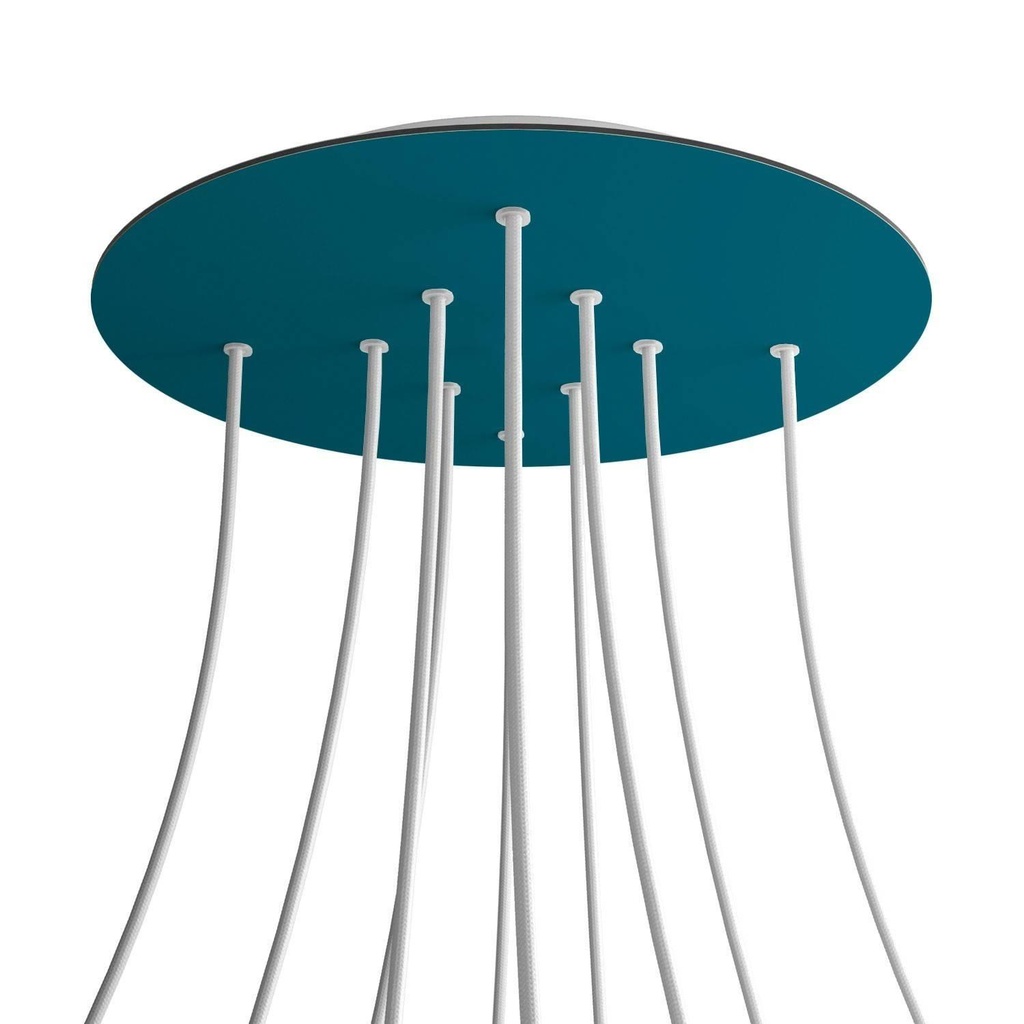 Rosone XXL Rose-One rotondo, diametro 400 mm con 10 fori e 4 fori