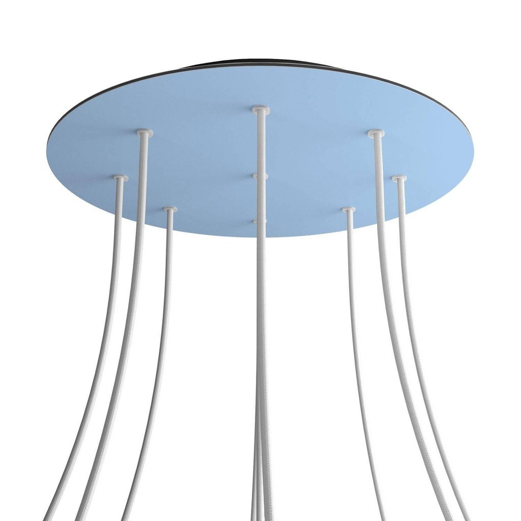 Rose-One XXL rosette round, 400 mm diameter with 9 holes and 4 holes