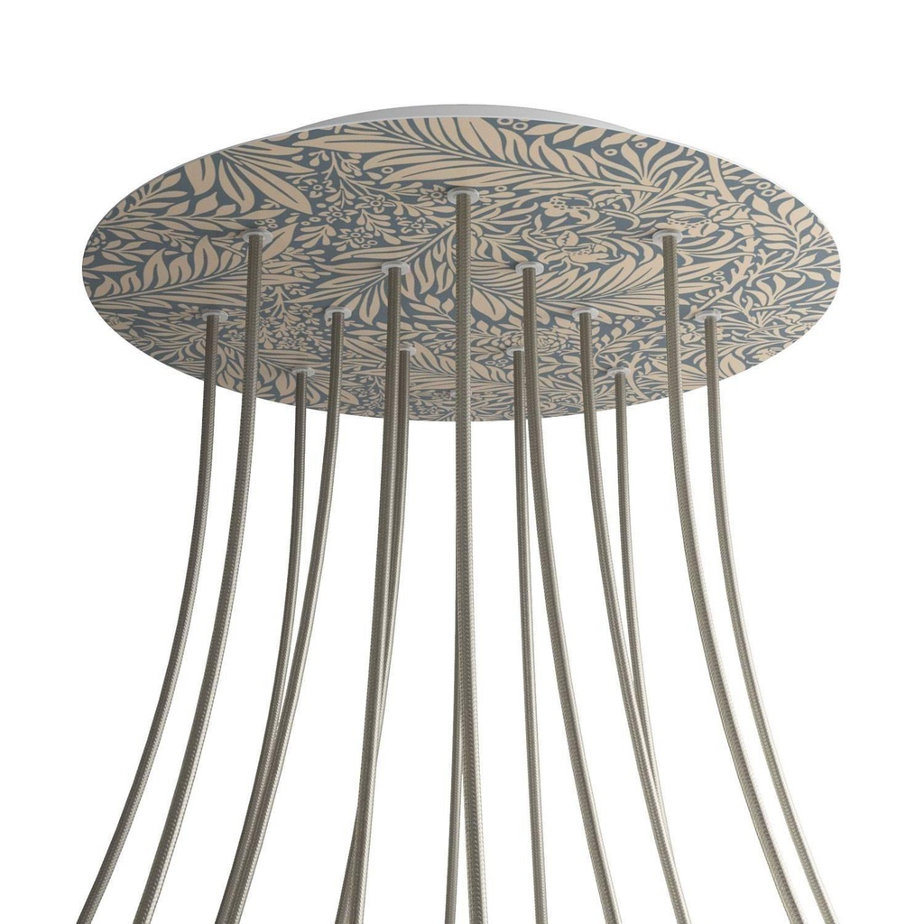 Rosone XXL Rose-One rotondo, diametro 400 mm con 14 fori e 4 fori