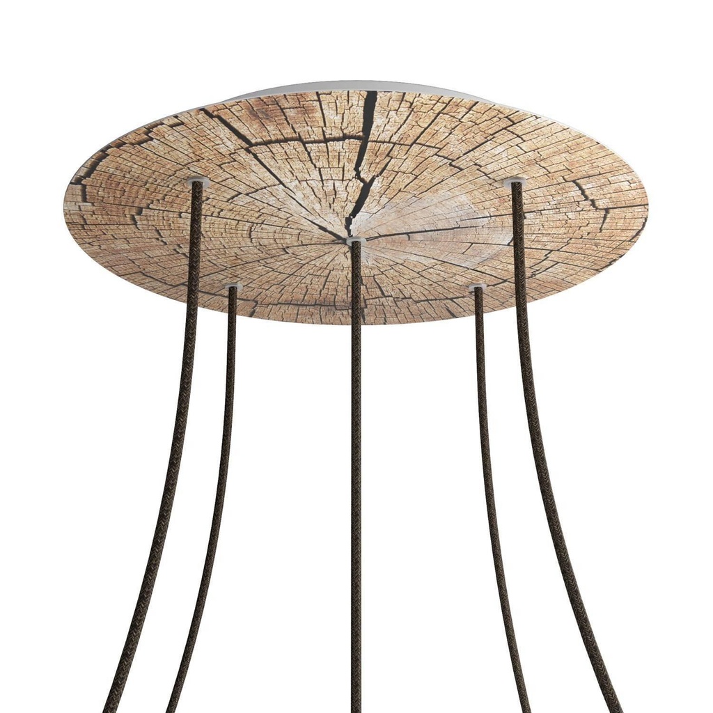 Rosone XXL Rose-One rotondo, diametro 400 mm con 5 fori e 4 fori