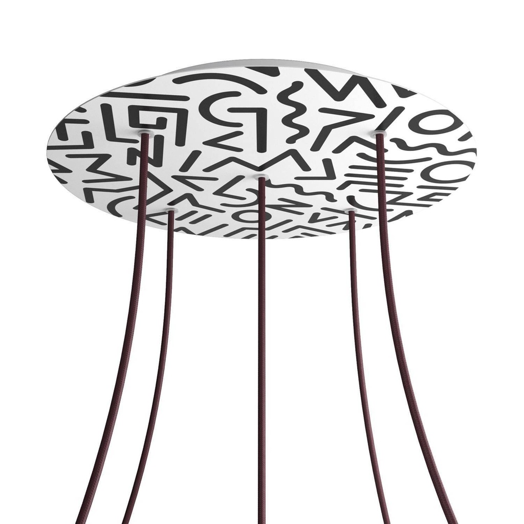 Rose-One XXL rosette round, diameter 400 mm with 5 holes and 4 holes