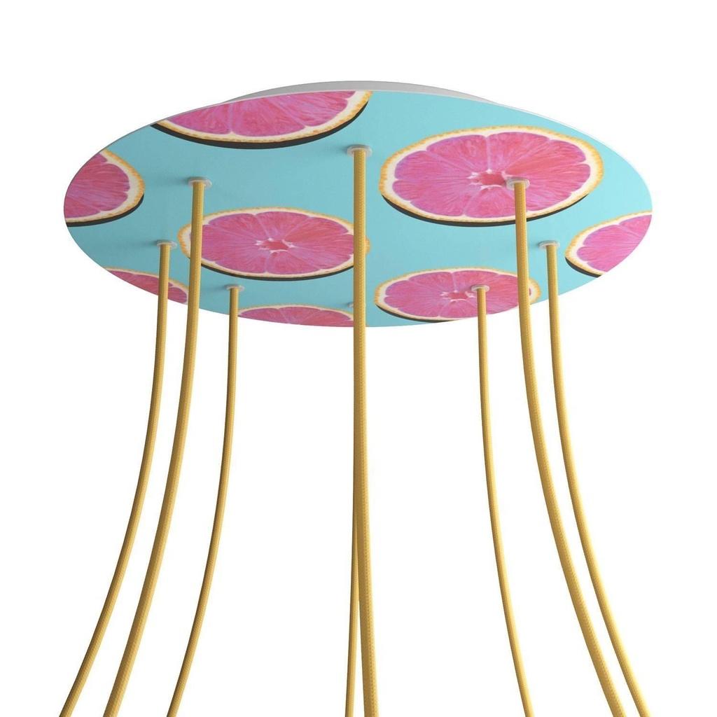 Rose-One XXL rosette round, diameter 400 mm with 8 holes and 4 holes