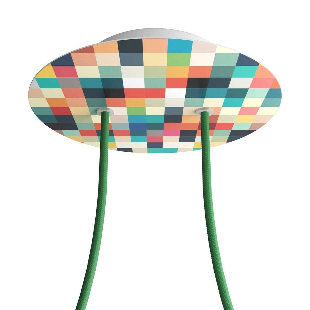 Rosone Rose-One rotondo, diametro 200 mm con 2 fori e 4 fori