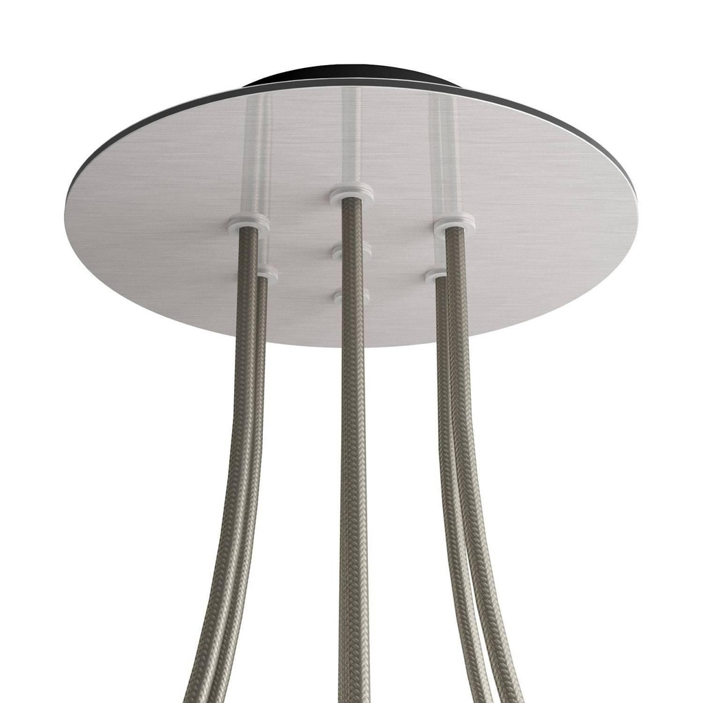 Rose-One round rosette, diameter 200 mm with 7 holes and 4 side holes