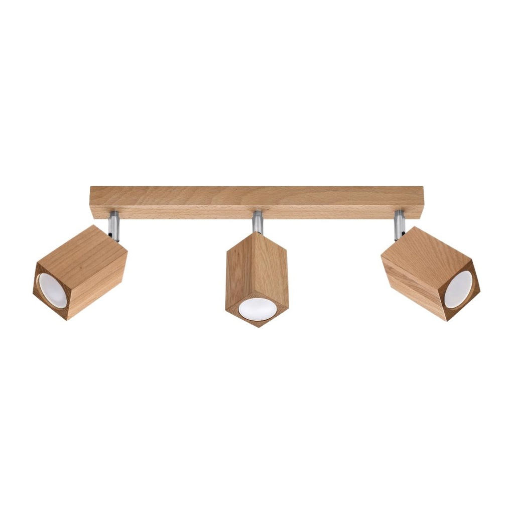 Lampada da soffitto KEKE 3 rovere