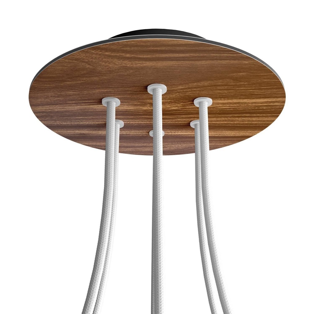 Rose-One round rosette, diameter 200 mm with 6 holes and 4 side holes