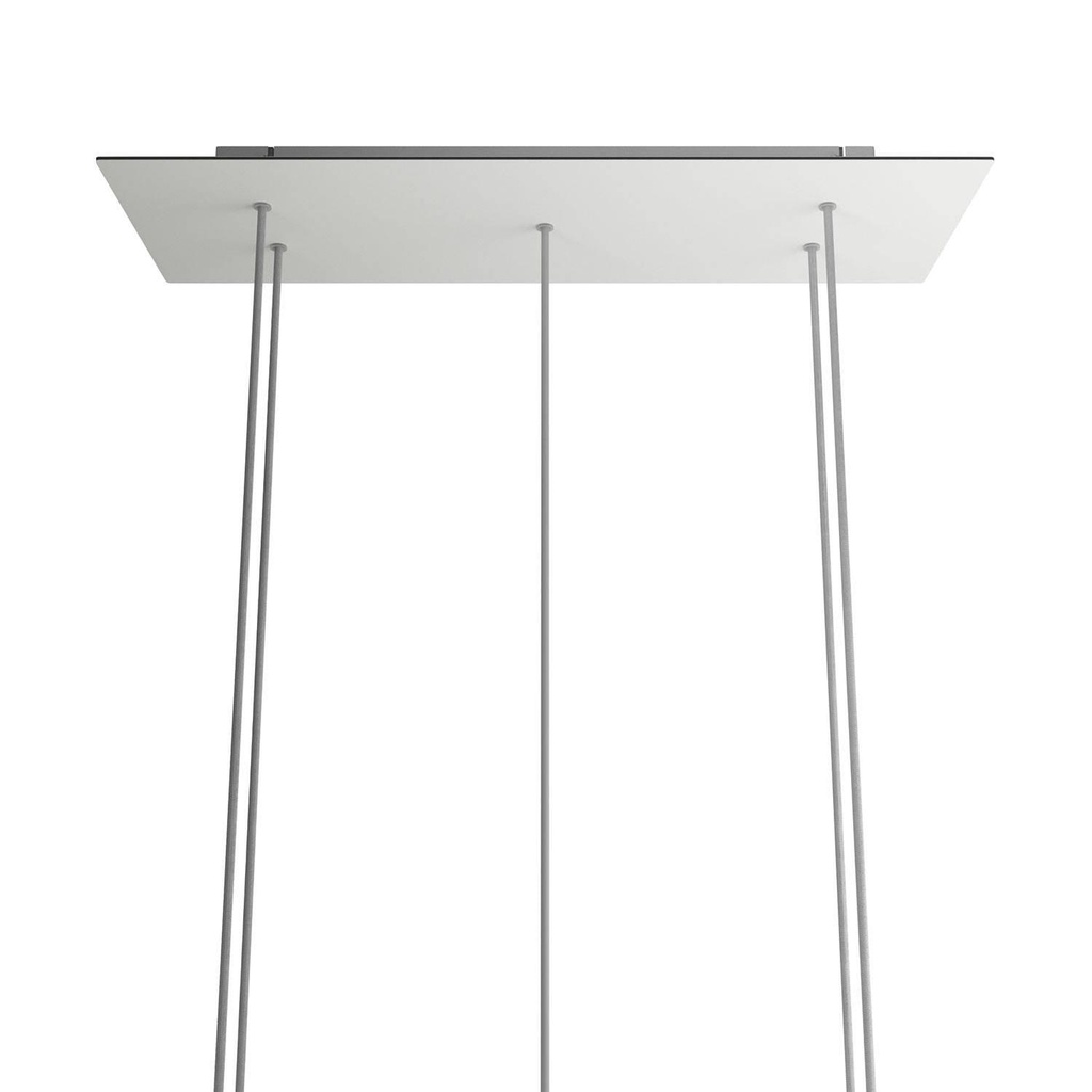 Rosone XXL Rose-One rettangolare a 5 fori e 6 fori laterali,