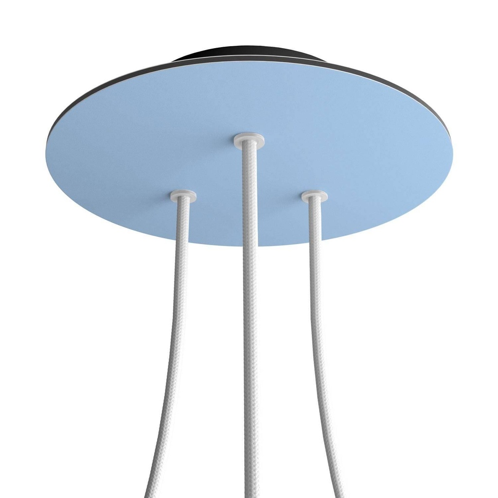 Rose-One round rosette, diameter 200 mm with 3 holes and 4 side holes