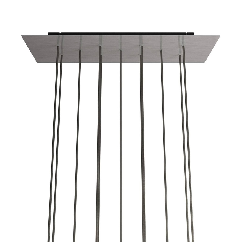 XXL Rose-One rectangular rosette with 11 holes and 6 side holes,