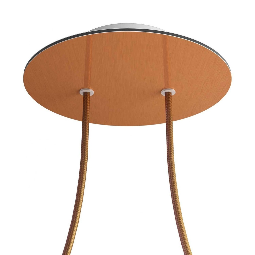 Rose-One rosette round, diameter 200 mm with 2 holes and 4 side holes