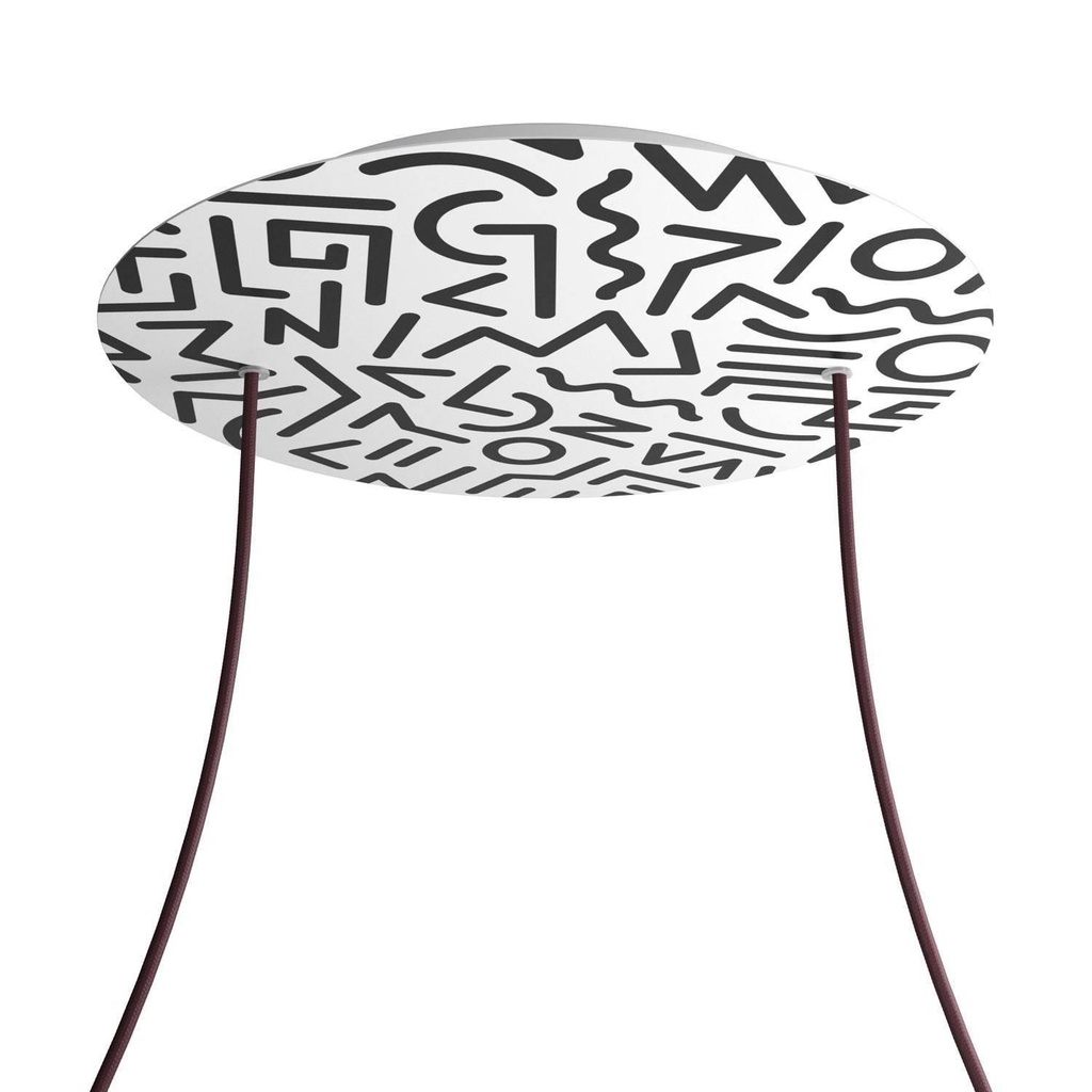 Rosone XXL Rose-One rotondo, diametro 400 mm con 2 fori e 4 fori