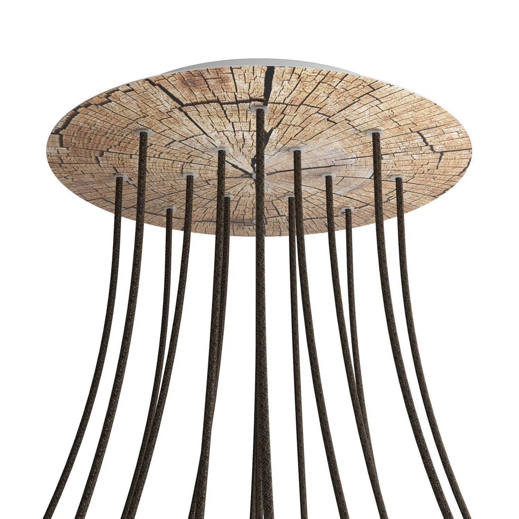 Rosone XXL Rose-One rotondo, diametro 400 mm con 15 fori e 4 fori