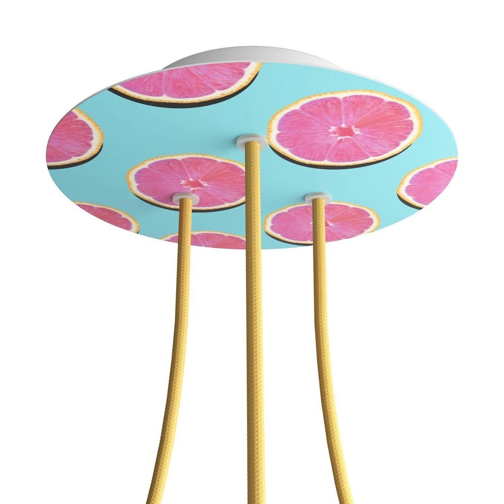 Rosone Rose-One rotondo, diametro 200 mm con 3 fori e 4 fori