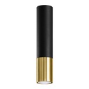Lampada da soffitto LOOPEZ nero/oro