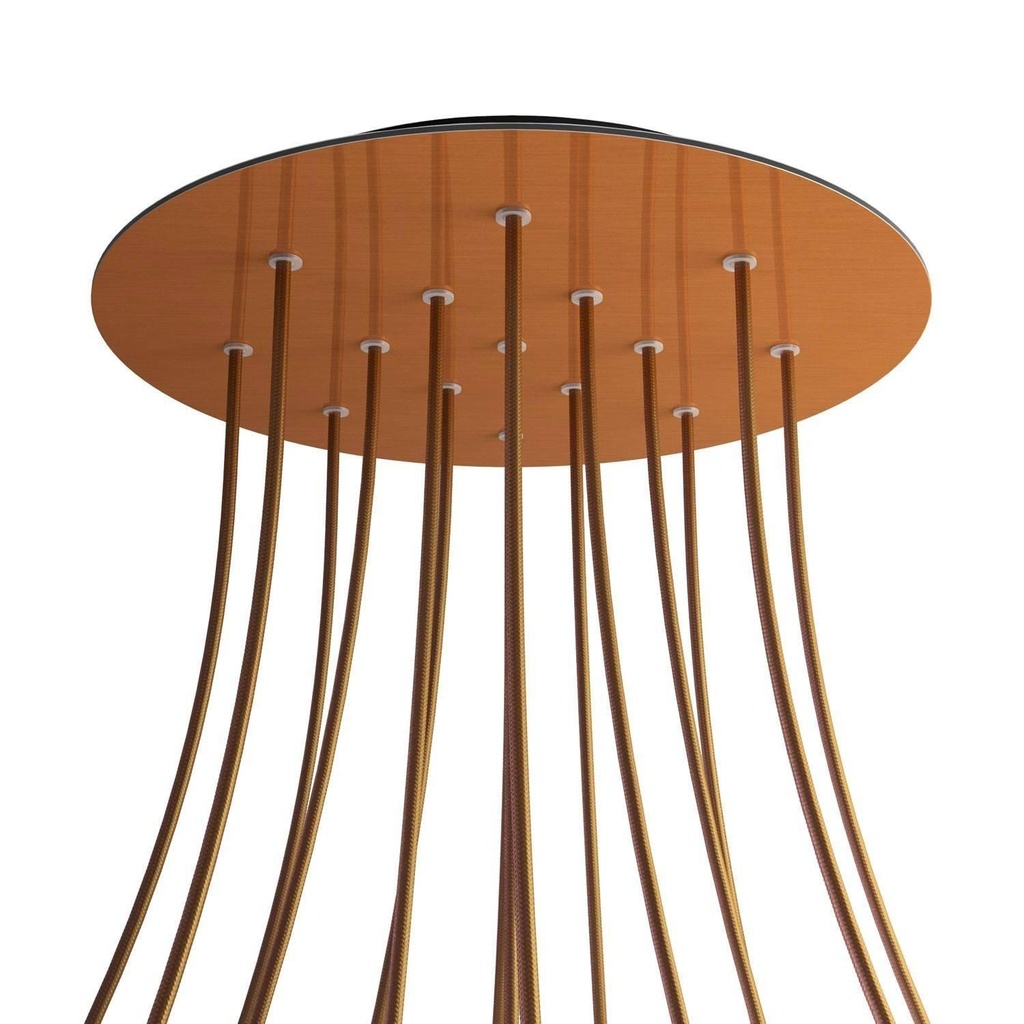 Rose-One XXL rosette round, 400 mm diameter with 15 holes and 4 holes