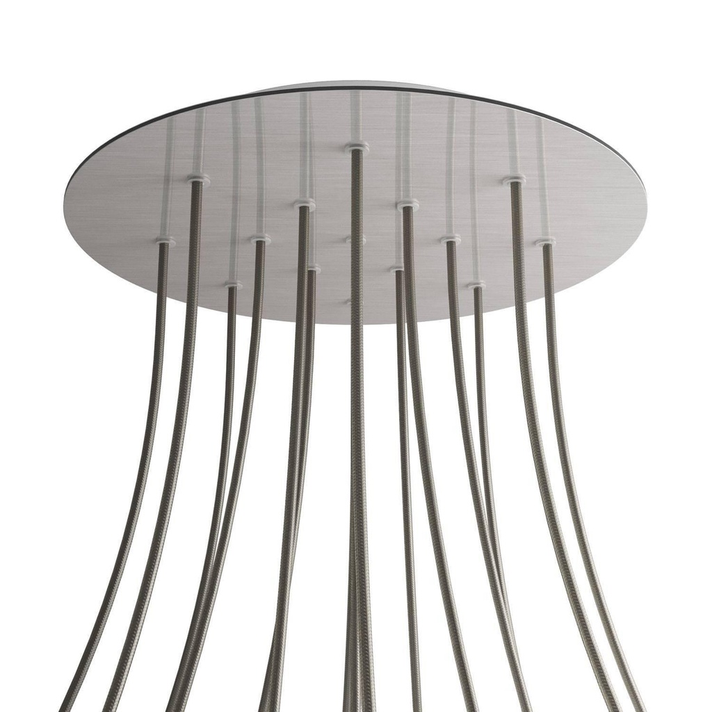 Rose-One XXL rosette round, 400 mm diameter with 15 holes and 4 holes