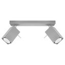 Lampada da soffitto MERIDA 2 grigio