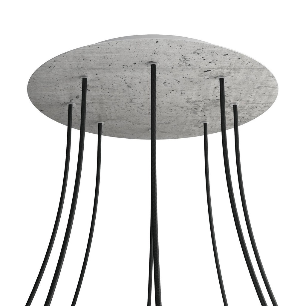 Rosone XXL Rose-One rotondo, diametro 400 mm con 8 fori e 4 fori