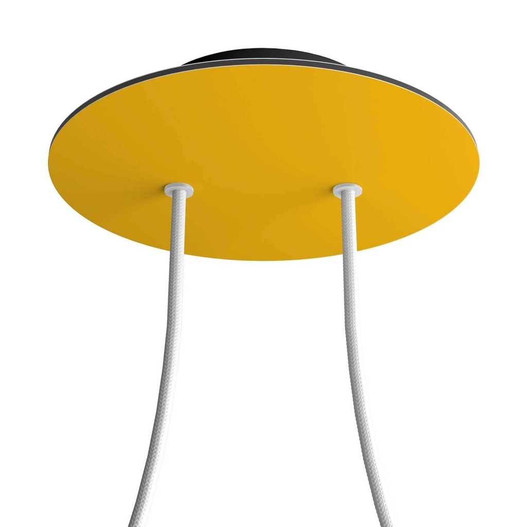 Rose-One rosette round, diameter 200 mm with 2 holes and 4 side holes