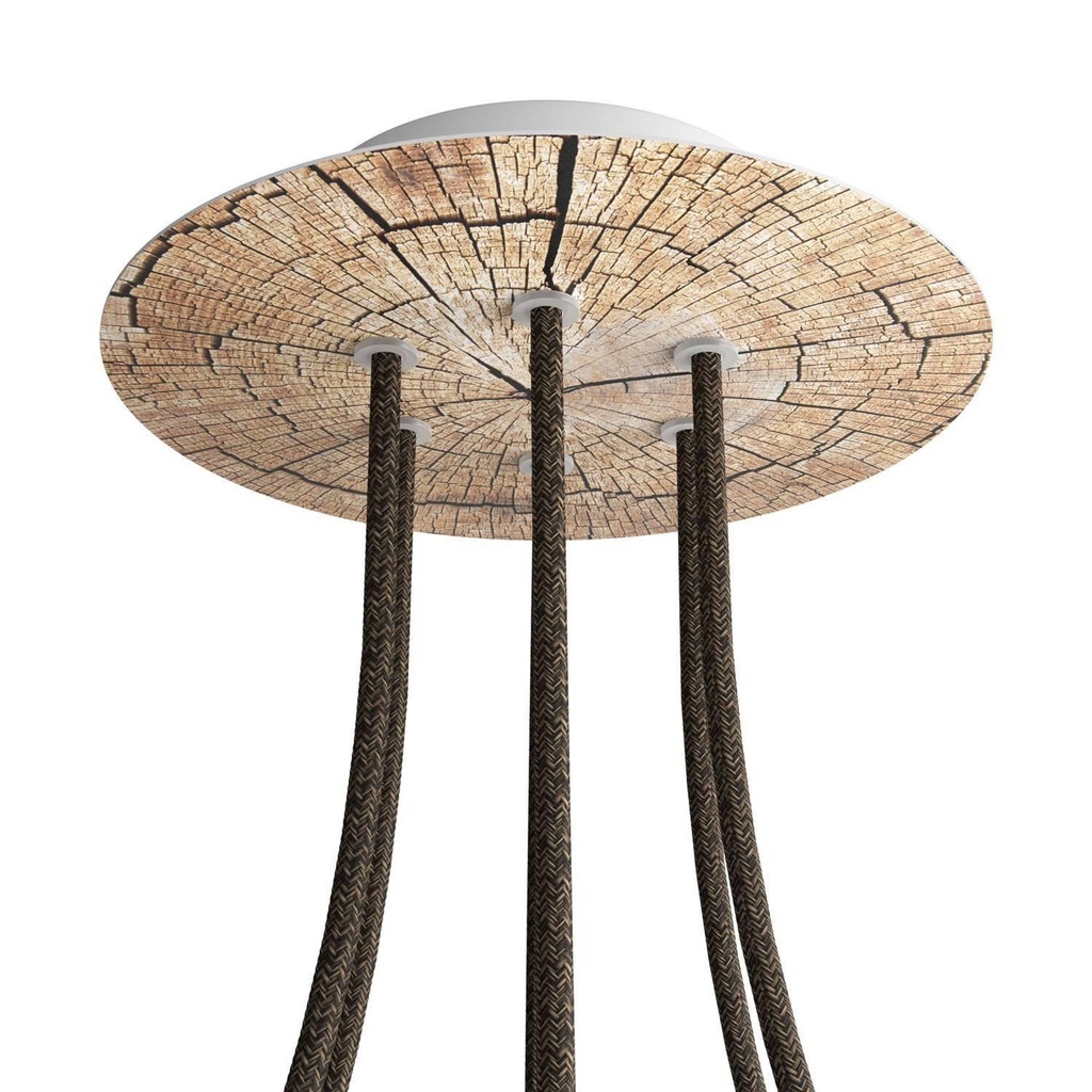 Rose-One round rosette, diameter 200 mm with 6 holes and 4 holes